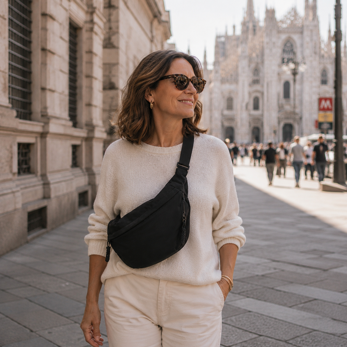 Bianca | Bolso de hombro negro