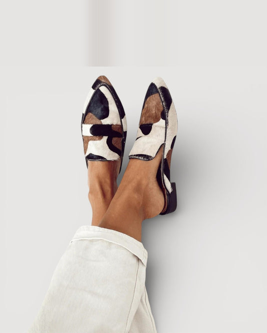 Calzado Mocasín print vaca