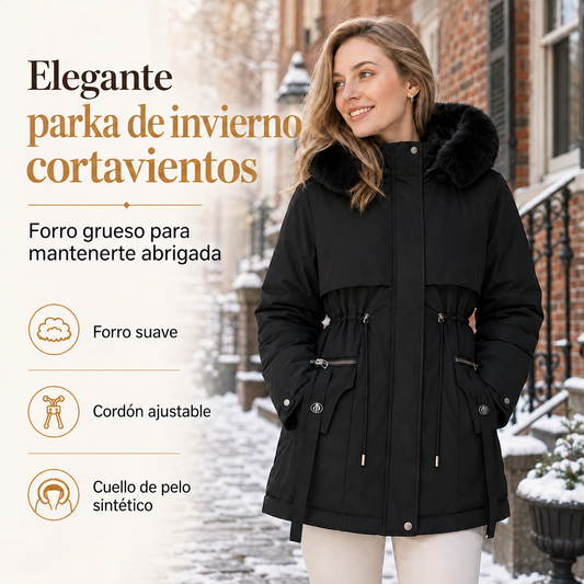 Parka Lucerna — Elegante parka de invierno cortavientos