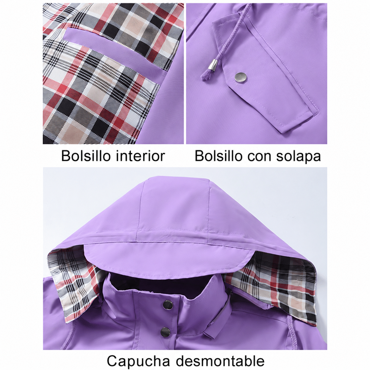 Chaqueta Bruma — detalles en castellano