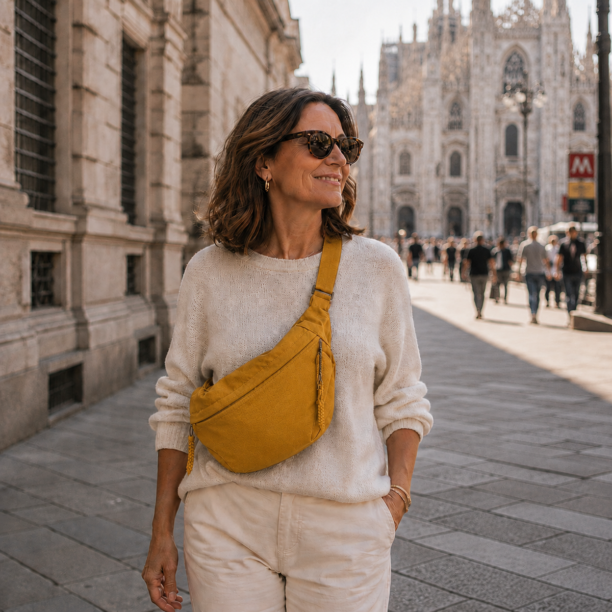 Inés | Bolso de hombro ocre
