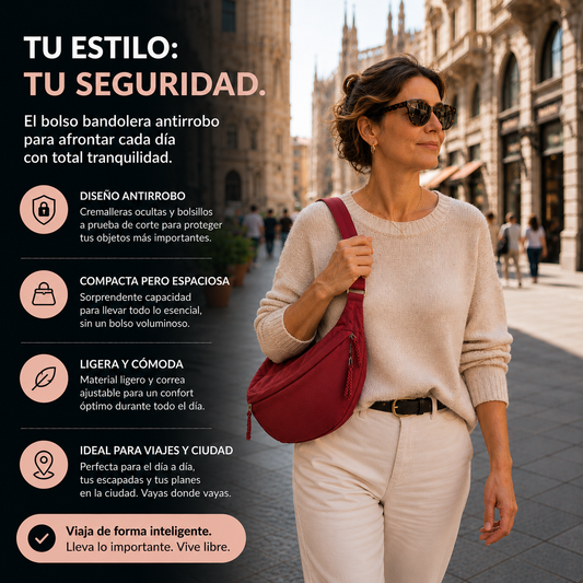 Carlota | Bolso de hombro burdeos