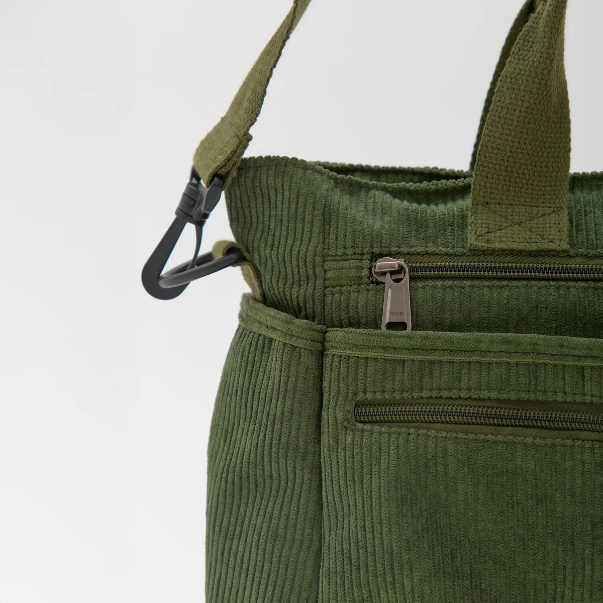 Kanna corduroy crossbody bag with adjustable strap and zippered pockets