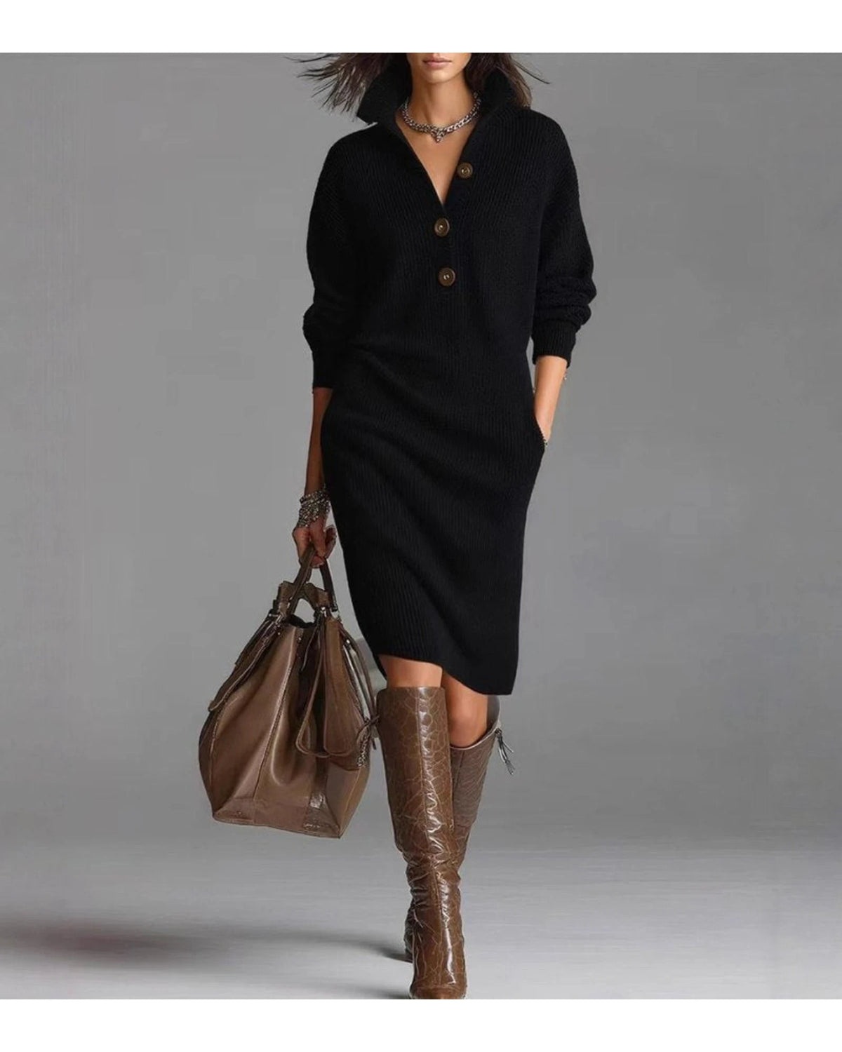 Lifestyle Vestido de punto liso