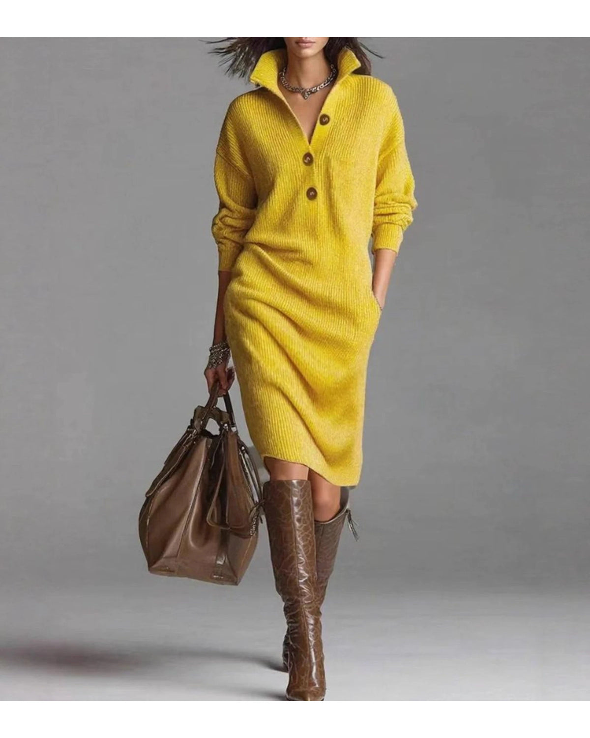 Lifestyle Vestido de punto liso