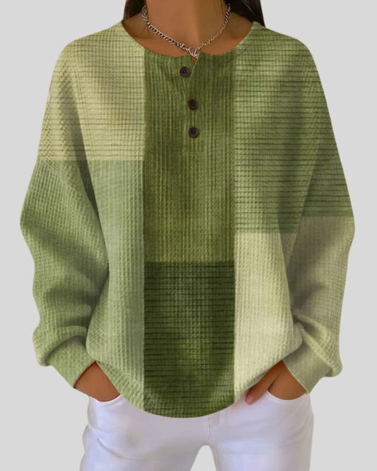 Lifestyle Sudadera henley con botones