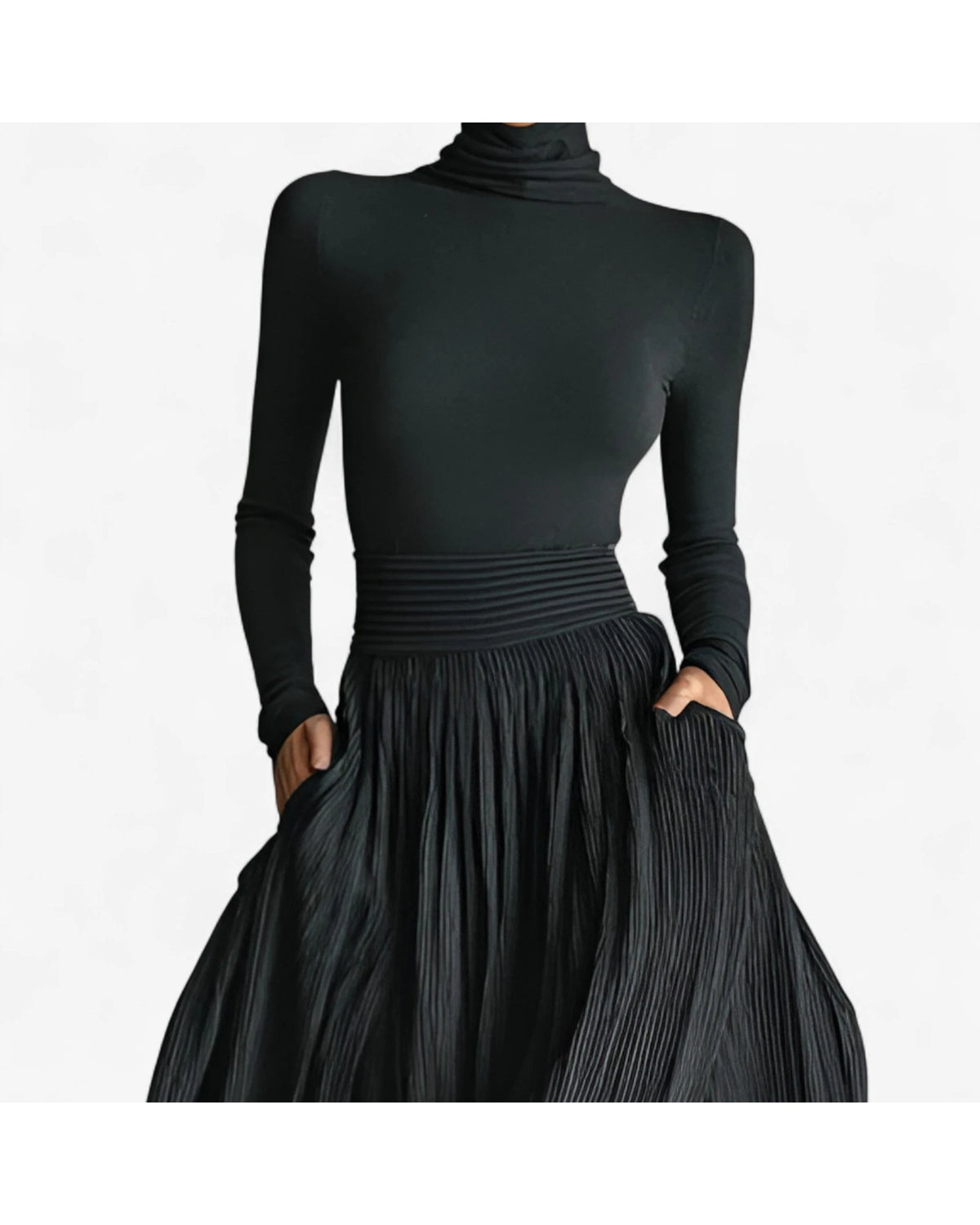 Lifestyle Vestido maxi de talle alto