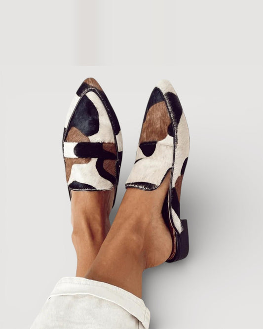 Calzado Mocasín print vaca