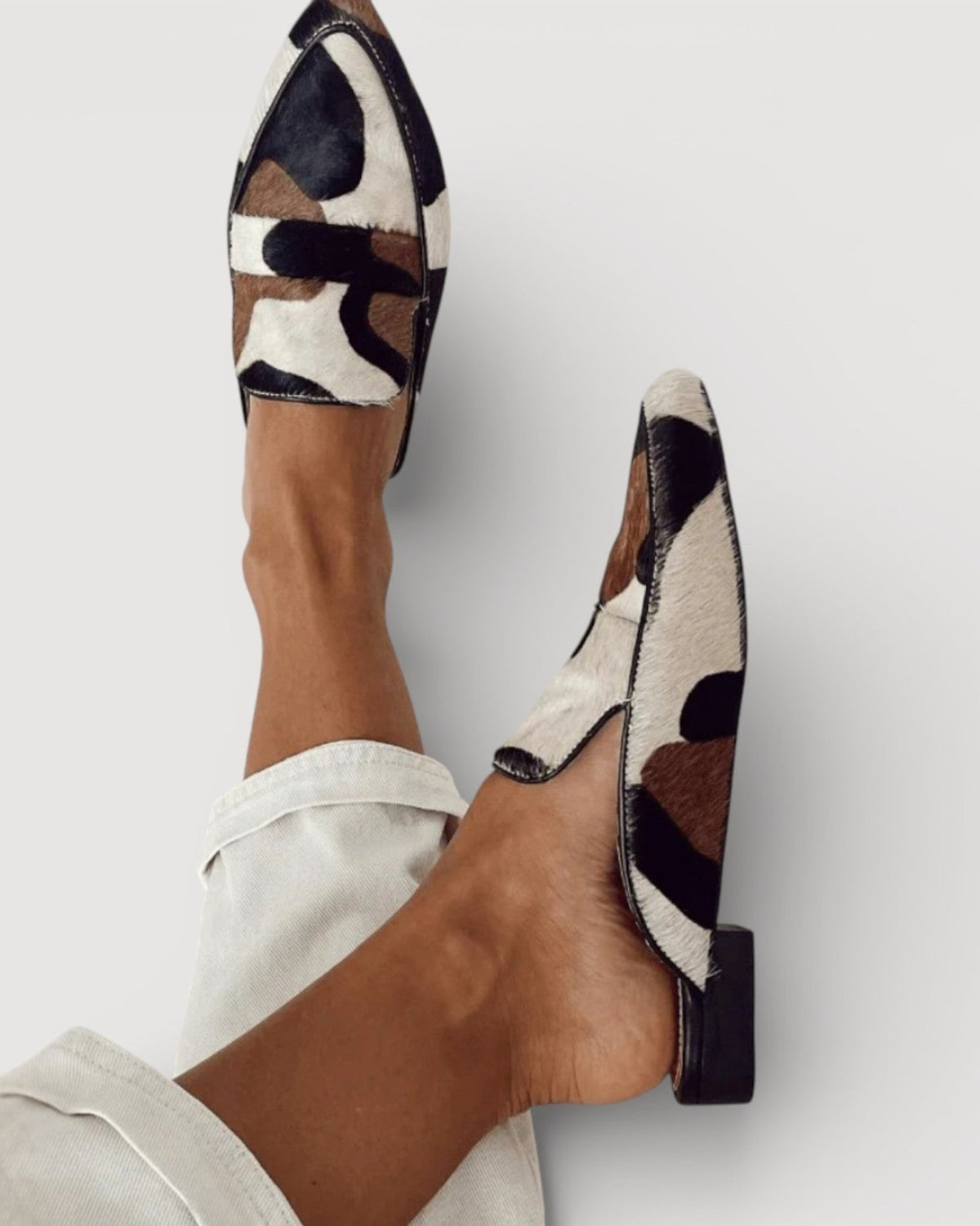 Calzado Mocasín print vaca