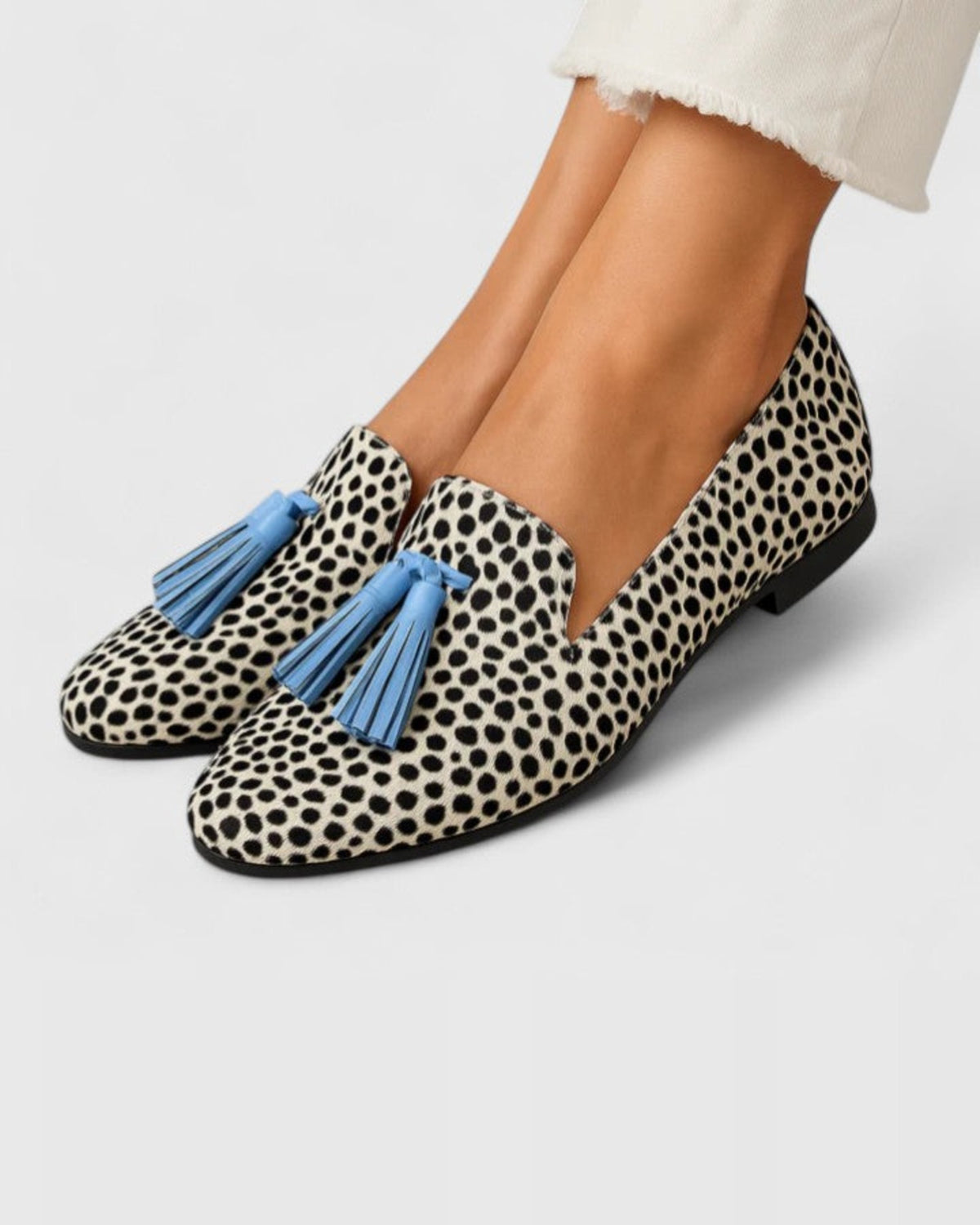 Calzado Mocasín estampado con detalles