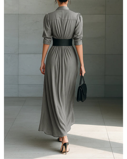 Lifestyle Vestido largo plisado