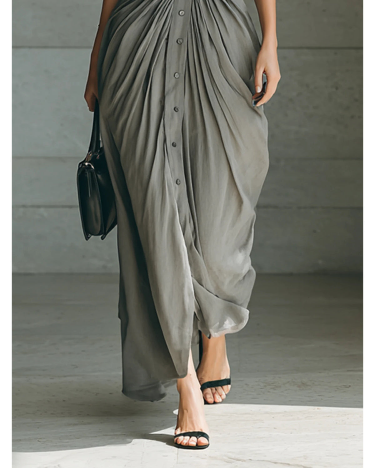 Lifestyle Vestido largo plisado